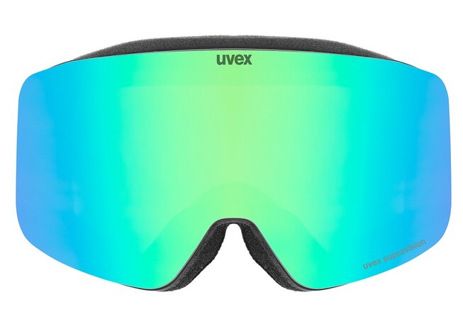 Lyžiarske okuliare Uvex Pwdr FM Black Matt DL/Green Clear