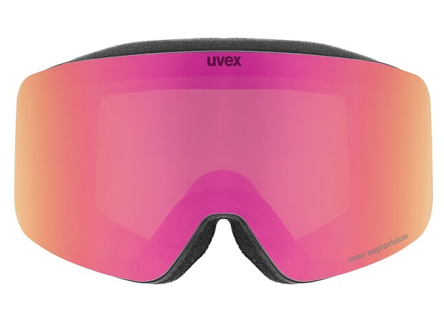 Lyžiarske okuliare Uvex Pwdr FM Black Matt DL/Pink Clear