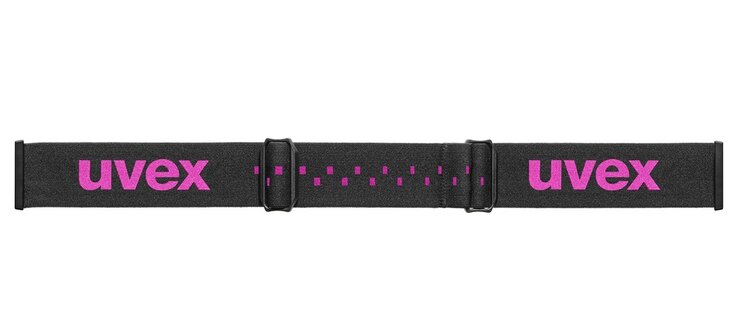 Lyžiarske okuliare Uvex Pwdr FM Black Matt DL/Pink Clear