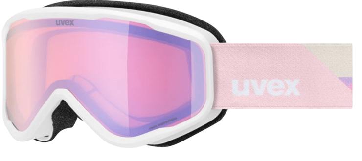 Lyžiarske okuliare Uvex Speedy Nova FM White Matt DL/Rose On Orange Clear S2