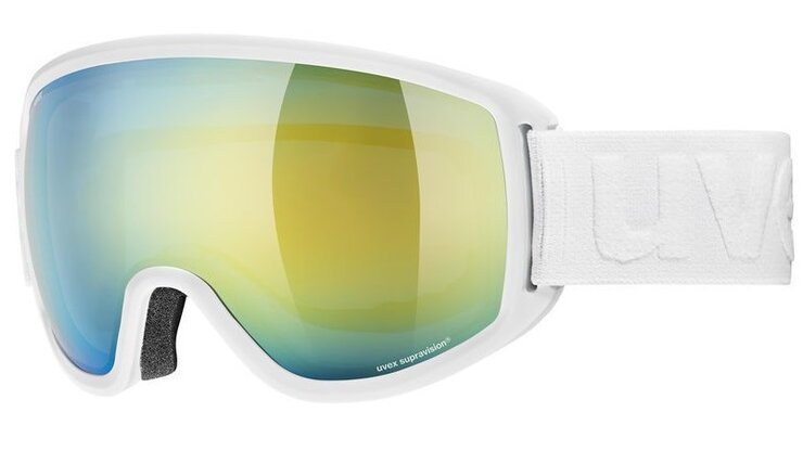 Lyžiarske okuliare Uvex Topic FM Sphere White Mat Orange S2