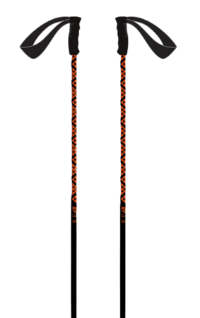 Lyžiarske palice Black Crows Meta Poles Black/Orange 25/26