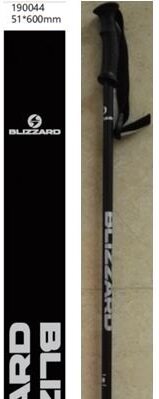 Lyžiarske palice Blizzard Allmountain black shiny/ silver