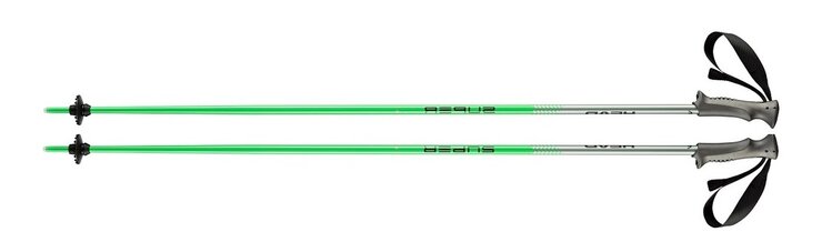 Lyžiarske palice Head Supershape Black/Neon Green 19/20