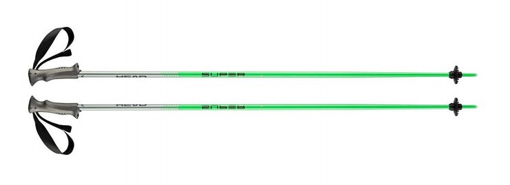 Lyžiarske palice Head Supershape Black/Neon Green 20/21