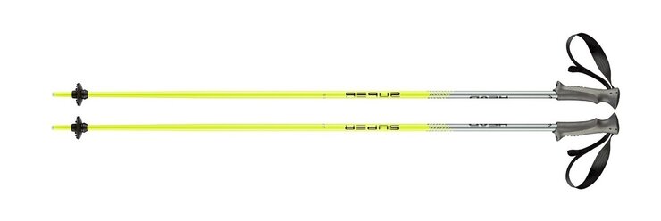 Lyžiarske palice Head Supershape Black/Neon Yellow 19/20