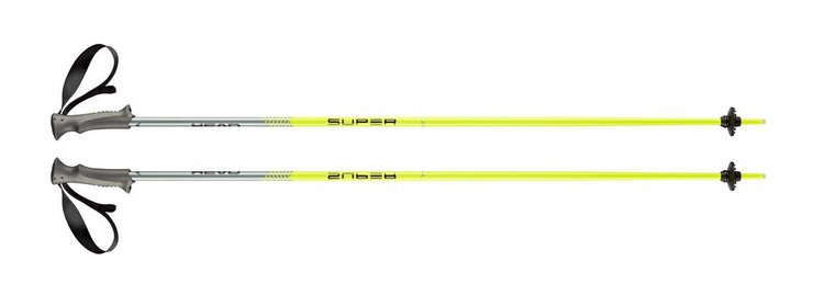 Lyžiarske palice Head Supershape Black/Neon Yellow 20/21