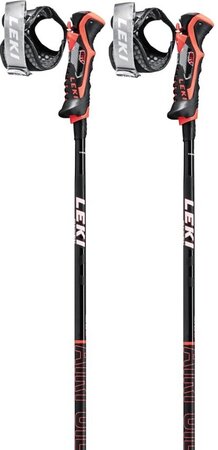 Lyžiarske palice Leki Airfoil 3D Black/Red Lyžiarske palice Leki Airfoil 3D Black/Red