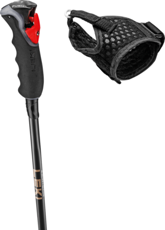 Lyžiarske palice Leki Artena Airfoil 3D Black/Dark Anthracite/Rosegold
