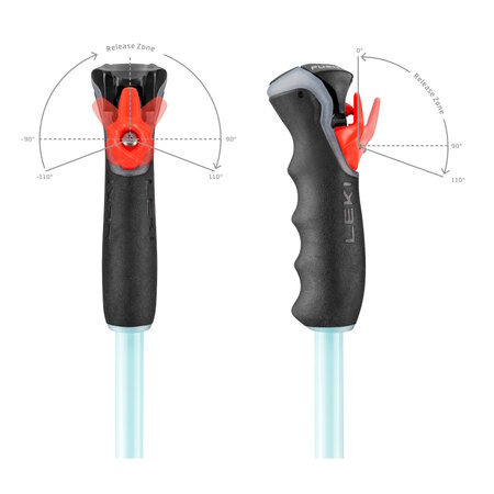 Lyžiarske palice Leki Artena Airfoil 3D Dark Anthracite/Light Turquoise/White Lyžiarske palice Leki Artena Airfoil 3D Dark Anthracite/Light Turquoise/White