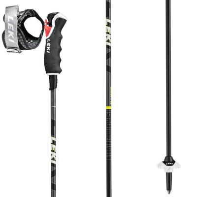 Lyžiarske palice Leki Carbon 11 3D Black/Neonyellow/White