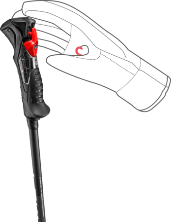 Lyžiarske palice Leki Carbon 14 TR Naturalcarbon/Black/White