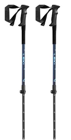 Detské lyžiarske palice Leki Guide Lite Jr Denim Blue/Dark Blue/Cyan