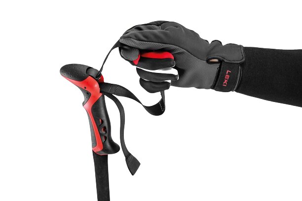 Lyžiarske palice Leki Haute Route 2 Dark Anthracite/Dark Red/Black Lyžiarske palice Leki Haute Route 2 Dark Anthracite/Dark Red/Black