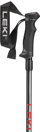 Lyžiarske palice Leki Hot Shot Anodized Black/Eloxal Grau/Eloxal Rot