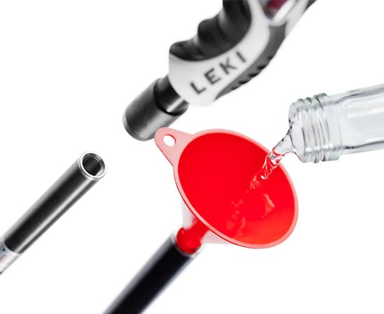 Lyžiarske palice Leki Hot Shot S Black/Light Grey/Red