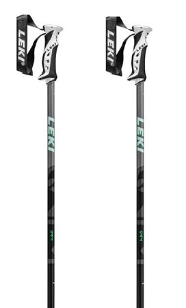 Lyžiarske palice Leki QNTM Schwarz/Hellanthrazit/Neongrün