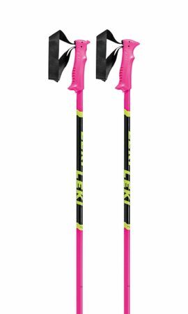 Lyžiarske palice Leki Racing Kids Neonpink/Black/Neonyellow