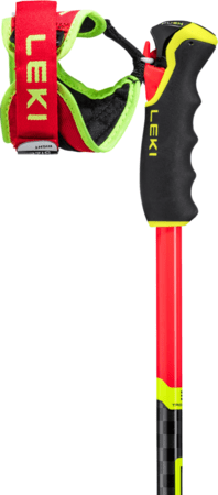 Lyžiarske palice Leki Venom GS 3D Bright Red/Black/Neonyellow