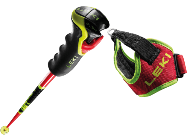 Lyžiarske palice Leki Venom GS 3D Bright Red/Black/Neonyellow