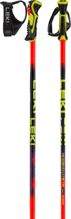 Lyžiarske palice Leki WCR Evo Lite SL TR Bright Red/Violet/Neonyellow