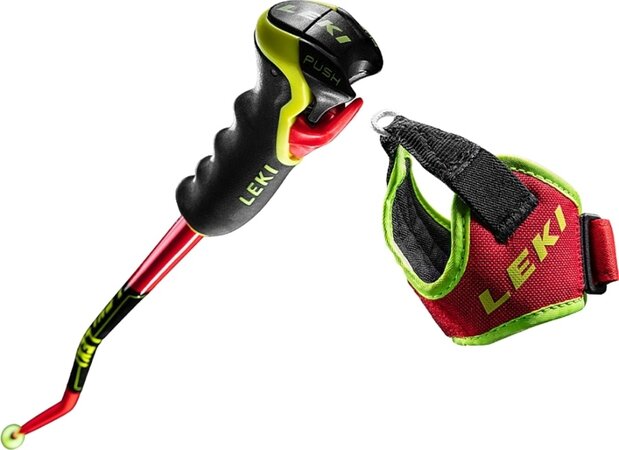 Lyžiarske palice Leki WCR GS Carbon 3D Bright Red/Black/Neonyellow