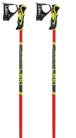 Lyžiarske palice Leki WCR Lite SL 3D Bright Red/Black/Neon Yellow