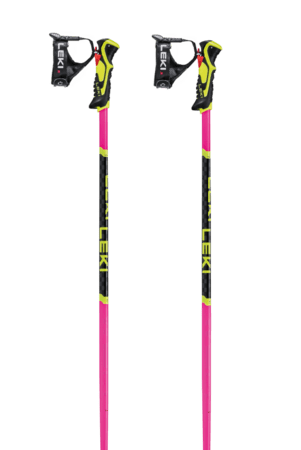 Lyžiarske palice Leki WCR Lite SL 3D Neon Pink/Black/Neonyellow Lyžiarske palice Leki WCR Lite SL 3D Neon Pink/Black/Neonyellow