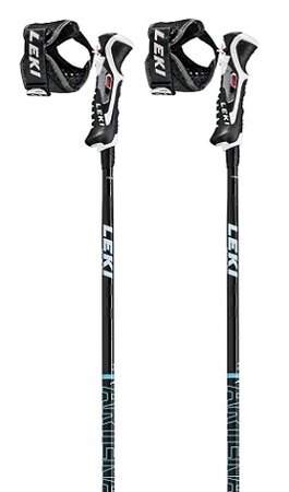 Lyžiarke palice Leki Poles Artena Airfoil 3D Black-Dark Turquoise-White