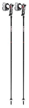 Lyžiarke palice Leki Poles Carbon 14 3D Black-Fluorescent Red-White
