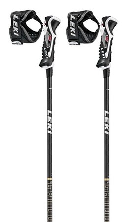 Lyžiarke palice Leki Poles Carbon 14 3D Women Black-Gold-White