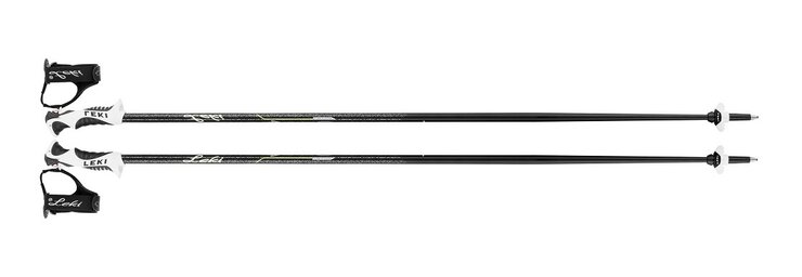 Lyžiarske palice Leki Giulia S, black/ white/ green, 19/20