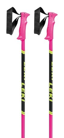 Lyžiarske palice Leki Poles Racing Kids Neonpink/Black/Neonyellow Lyžiarske palice Leki Poles Racing Kids Neonpink/Black/Neonyellow