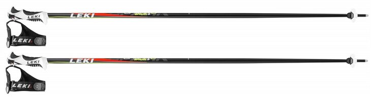 Lyžiarske palice Leki Spark S Anthr./White/Red/Neon Yellow