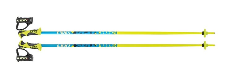 Lyžiarske palice Leki Spitfire Lite S, yellow/ blue/ white 19/20