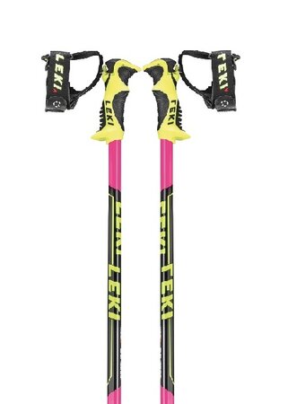 Lyžiarske palice Leki Worldcup Lite SL, pink/ black/ yellow 19/20