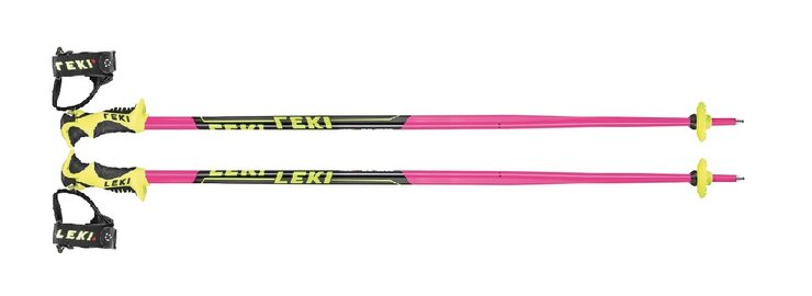 Lyžiarske palice Leki Worldcup Lite SL, pink/ black/ yellow 19/20