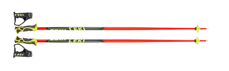 Lyžiarske palice Leki Worldcup Racing SL red/ black/ yellow