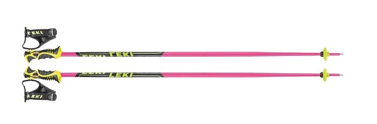 Lyžiarske palice Leki Worldcup SL TBS, pink/ black/ yellow 19/20