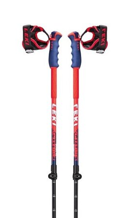 Lyžiarske palice Spifire Vario S, blue-white-neonred 19/20