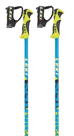 Lyžiarske palice Leki Spitfire Lite S Neonyellow-Blue-White
