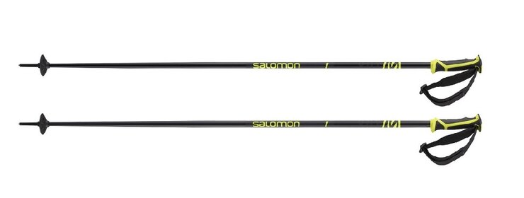 Lyžiarske palice Salomon X 08 black neon yellow 19/20