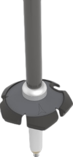 Lyžiarske palice Volant Sqs Black/Carbon