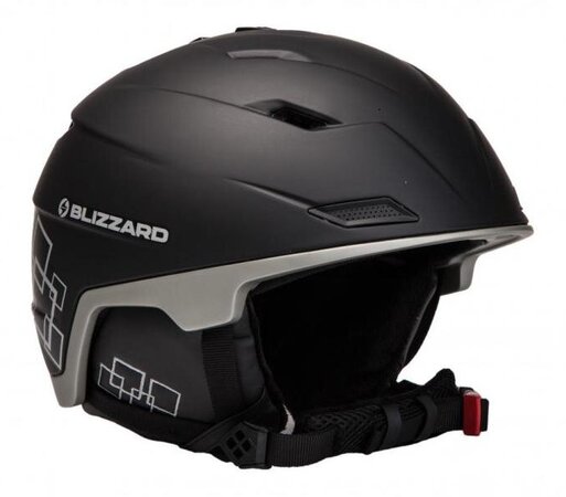 Lyžiarska Prilba Blizzard Double black matt/gun metal/silver squares