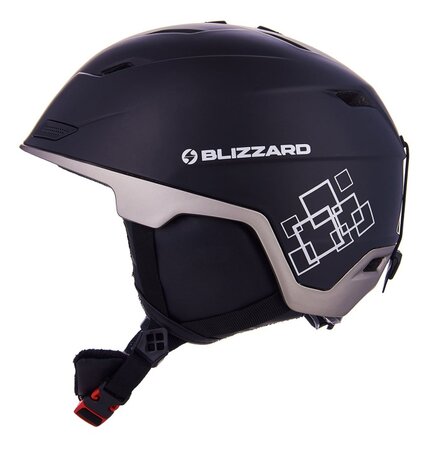 Lyžiarska prilba Blizzard Double Ski Black Matt/Gun Metal/Silver Squares Lyžiarska prilba Blizzard Double Ski Black Matt/Gun Metal/Silver Squares