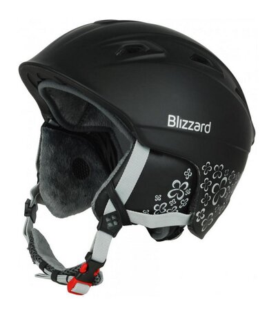 Lyžiarska prilba Blizzard Viva Demon black matt/silver flowers 19/20