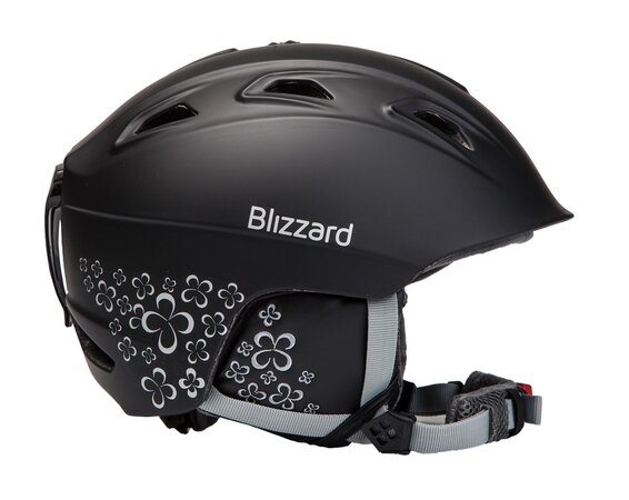Lyžiarska prilba Blizzard Viva Demon black matt/silver flowers 19/20