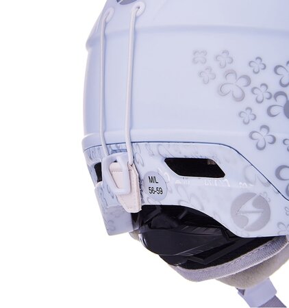 Lyžiarska prilba Blizzard Viva Double Ski White Matt/Transp. Flowers