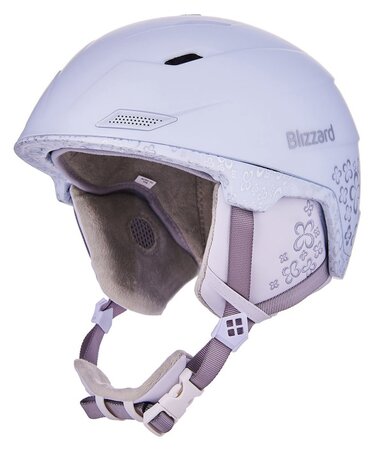 Lyžiarska prilba Blizzard Viva Double Ski White Matt/Transp. Flowers