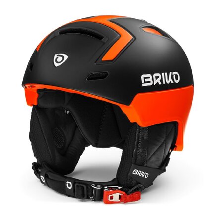 Lyžiarska prilba Briko Stromboli 930 Matt Black Orange 19/20